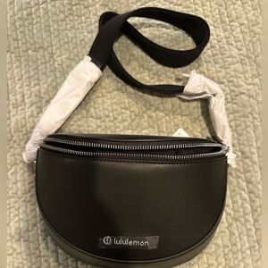 Lululemon Leather Alternative Crossbody Saddle Bag